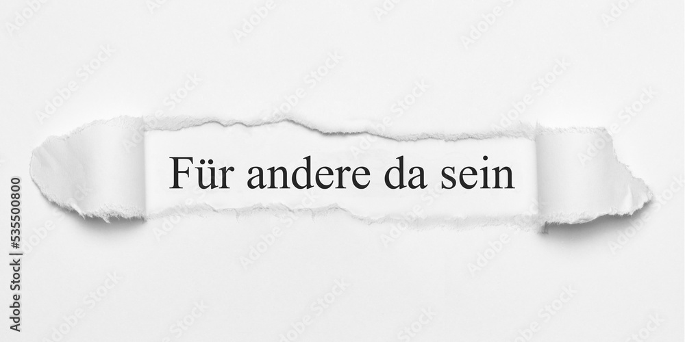 Obraz premium für andere da sein 