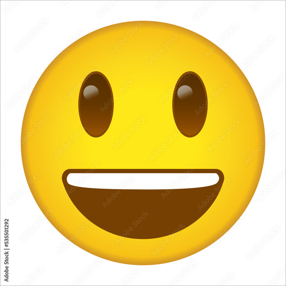 Funny smile icon colorful emoji Funny smile icon colorful emoji