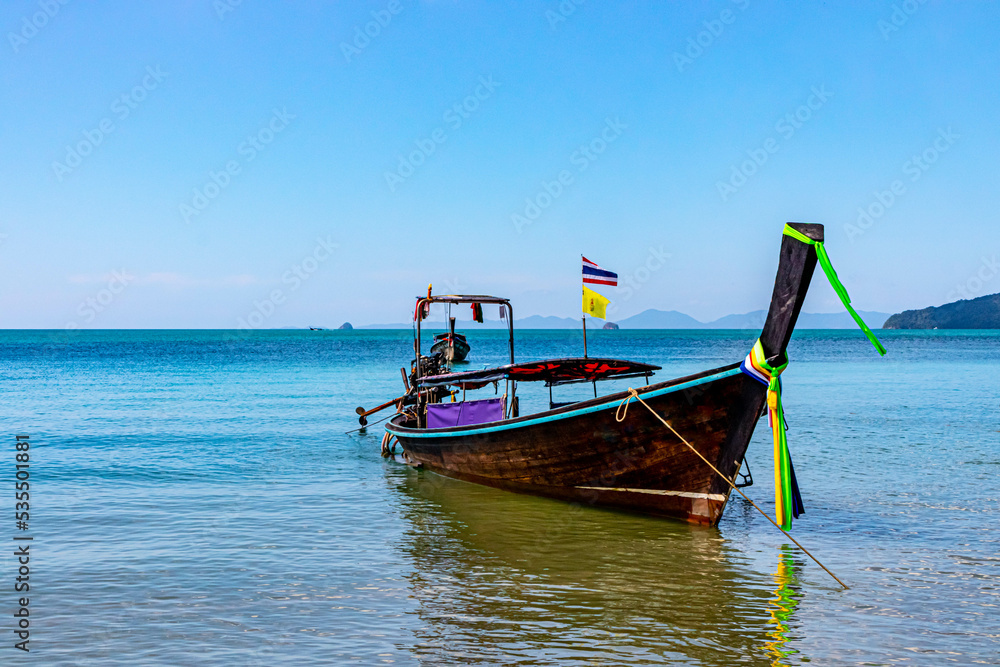 Long tail boat on the Andaman Sea