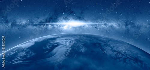 Fototapeta Naklejka Na Ścianę i Meble -  Supernova explosion in the center of the milky way 