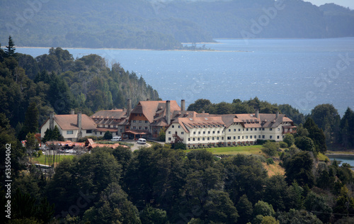 luxury hotel in bariloche. hotel llao llao. tourist accommodation in the small circuit