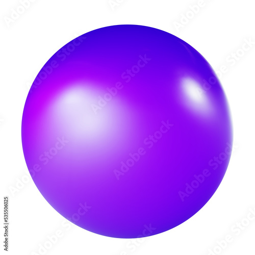3d circle sphere geometric shape, purple gradient glossy png figure. Futuristic element for crypto finance industry covers, backgrounds.