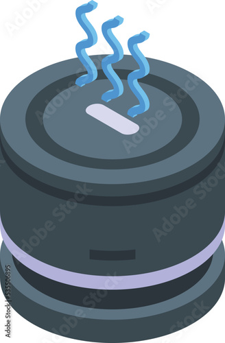 Air purifier icon isometric vector. Clean dust. Smoke filter