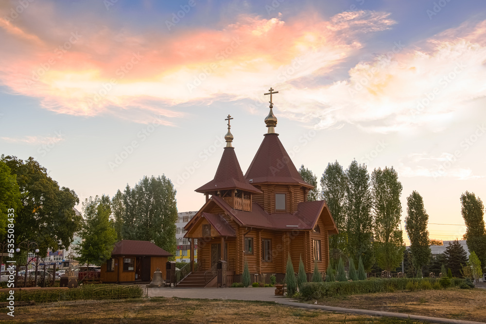 Naklejka premium Wooden church