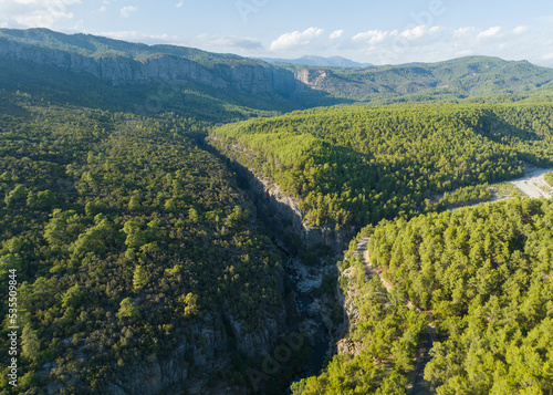 Koprulu Canyon National Park Drone Photo, Manavgat Antalya, Turkey photo