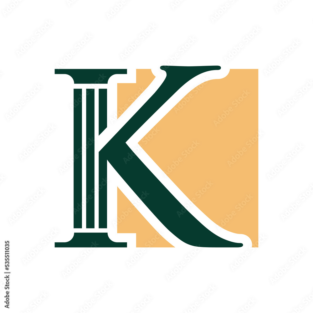 Law firm logo design with letter K. Law Firm logo design Law firm logo design with letter K. Law Firm logo design