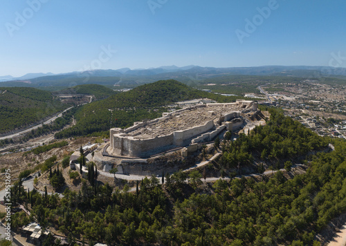 Silifke Castle Drone Photo  Silifke City Mersin  Turkey