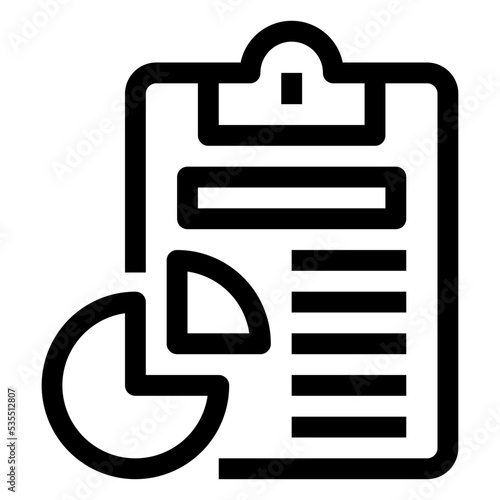 Icon Graph With Style Outline