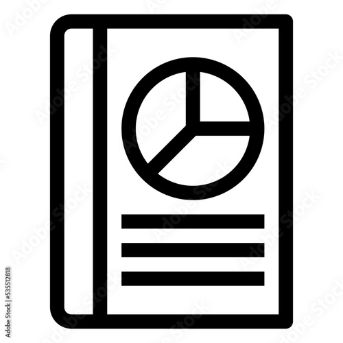 Icon Graphical Book With Style Outline