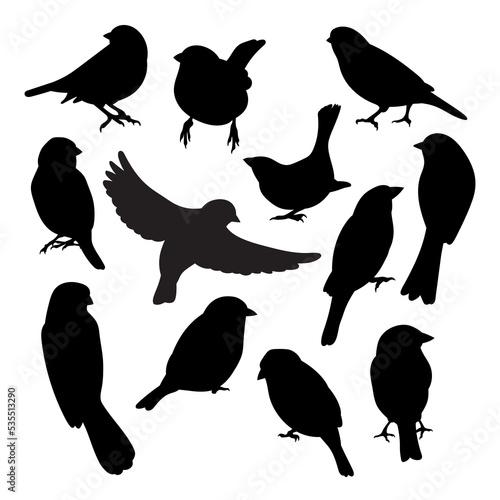 Sparrow bundle stencil templates for laser and plotter cutting