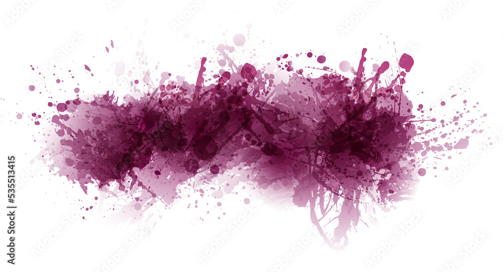 Stains of red wine color. Effect of liquid and drops of red wine. Abstract