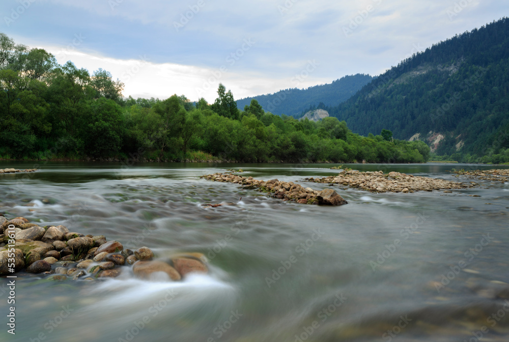 river in the mountains