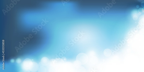 Cover Design Template with Abstract Blurred White and Blue Background - Vivid Bright Wide Scale Sparkling Multipurpose Creative Vector Design for Advertise,Web, Greeting Cards, Holiday Events, Posters © bagotaj