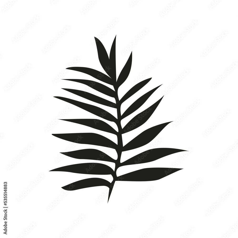Abstract Bohemian Leaves Illustration
