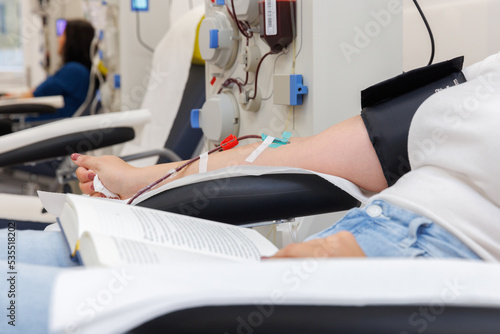 Dialyse spenden Plasma Blut Vene  photo