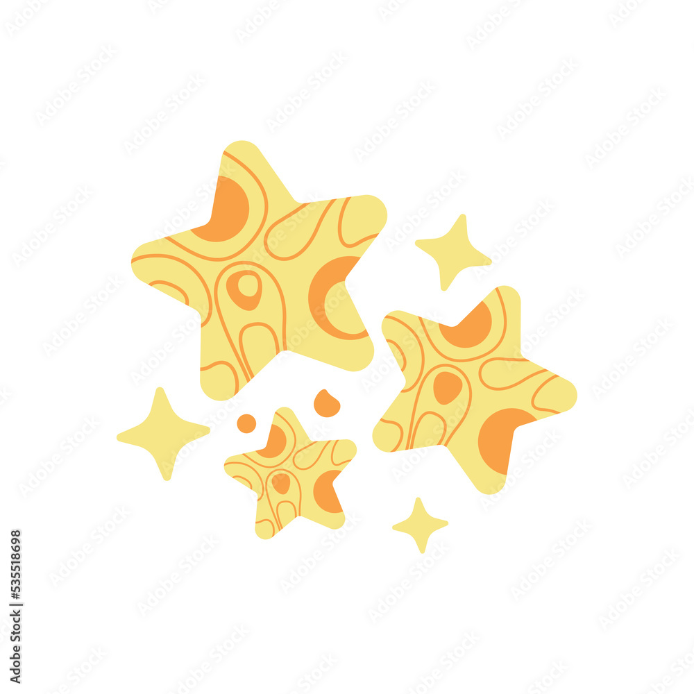 Star vector illustration isolated on white background Star vector illustration isolated on white background
