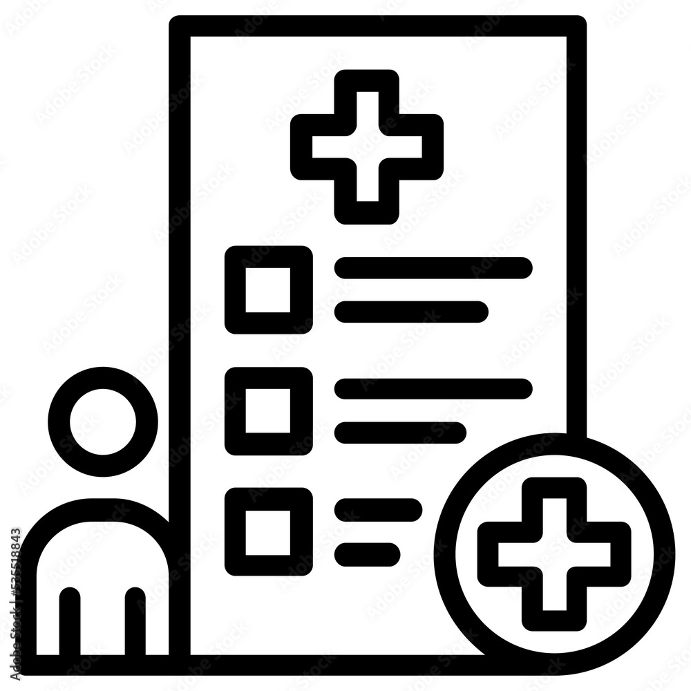 Fototapeta premium medical report icon