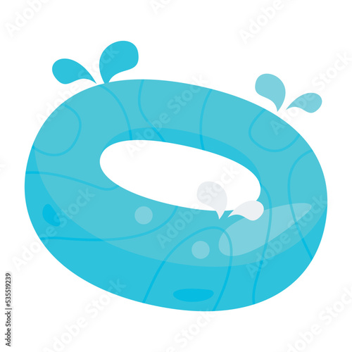Lifebuoy vector illustration isolated on white background