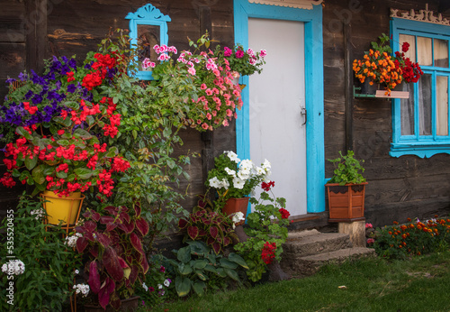 old house with flowers © taddor