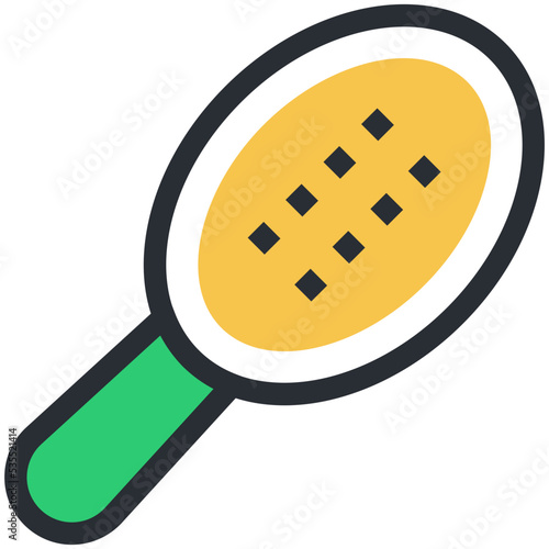 Paddle Brush Vector Icon 