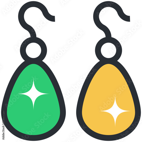 Earrings Vector Icon