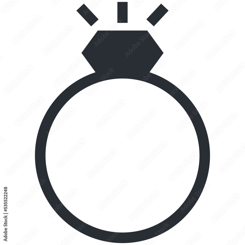 Diamond Ring Vector Icon Diamond Ring Vector Icon