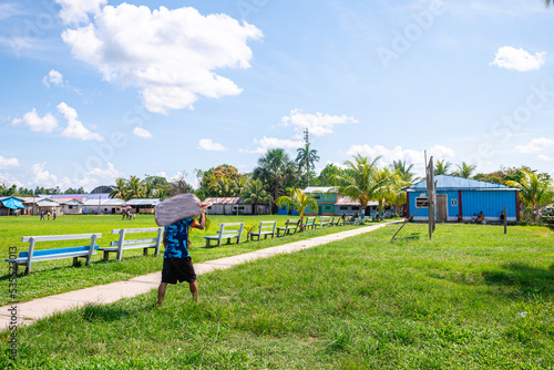 shanty town of peruvian amazon