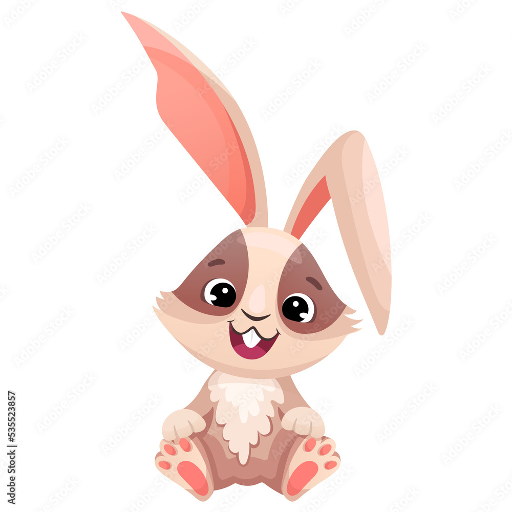 Obraz premium Cute rabbit bunny character