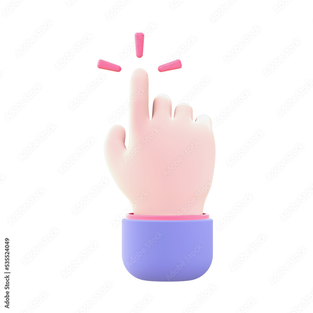3d illustration icon of purple Click for UI UX web mobile apps social media ads designs 3d illustration icon of purple Click for UI UX web mobile apps social media ads designs