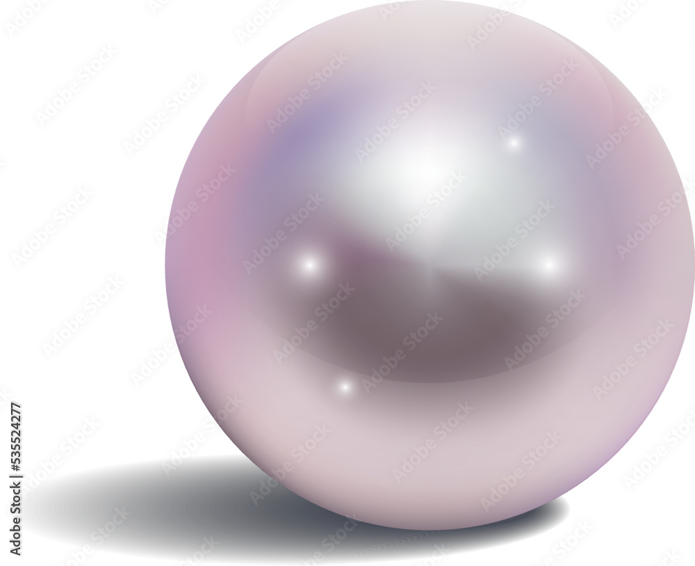 Pink pearl. Realistic shiny ball. Luxury orb Pink pearl. Realistic shiny ball. Luxury orb