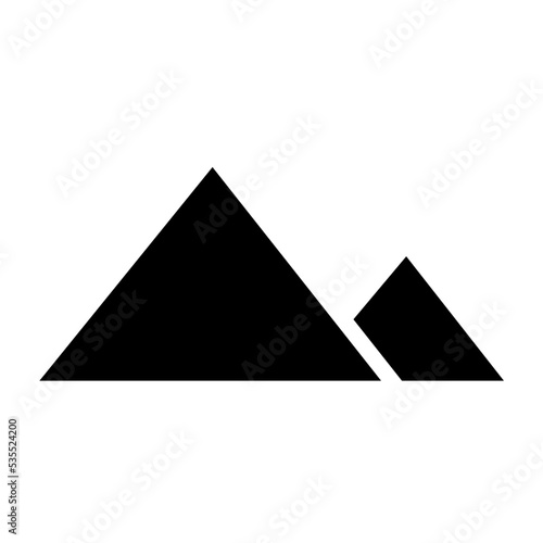 mountain glyph icon