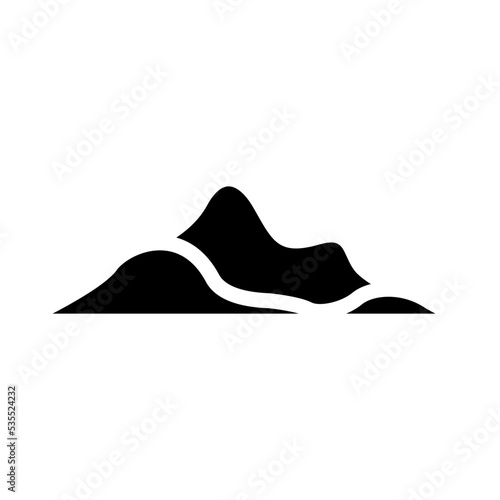 mountain glyph icon