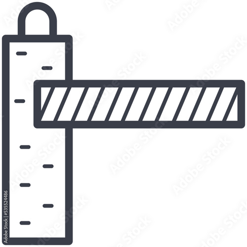 Checkpoint Barrier Vector Icon