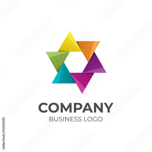hexagon media play vector Logo design, Abstract media triangle hexagon logotype with play arrows around symbol Free Download hexagon media play vector Logo design, Abstract media triangle hexagon logotype with play arrows around symbol - GFXLoad