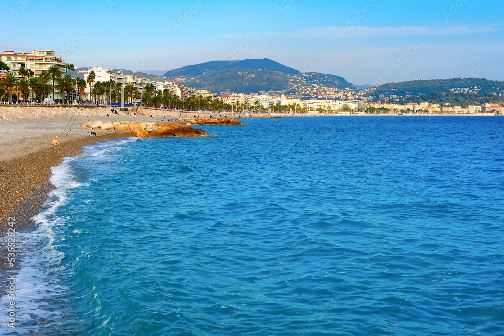 Sea beach rivera Nice France Sea beach rivera Nice France