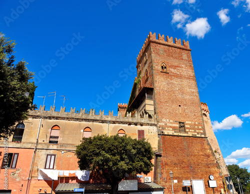 Guglielmi Castle probably built in the 15th century montalto di castro viterbo italy photo