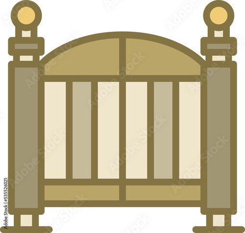 house gate and fence icon
