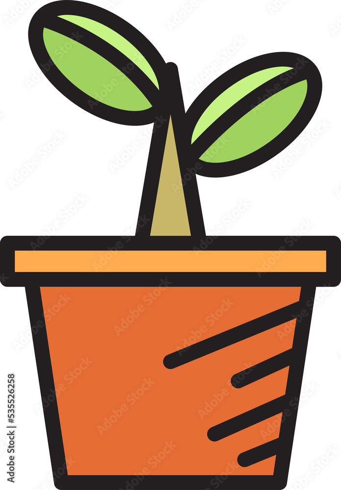 tree in plant pot icon tree in plant pot icon