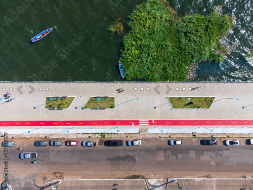 Wallpaper Mural Aerial view of the coastline of the city of Santarèm in the state of Parà in Brazil. Nice city on the banks of the Rio Amazonas Torontodigital.ca