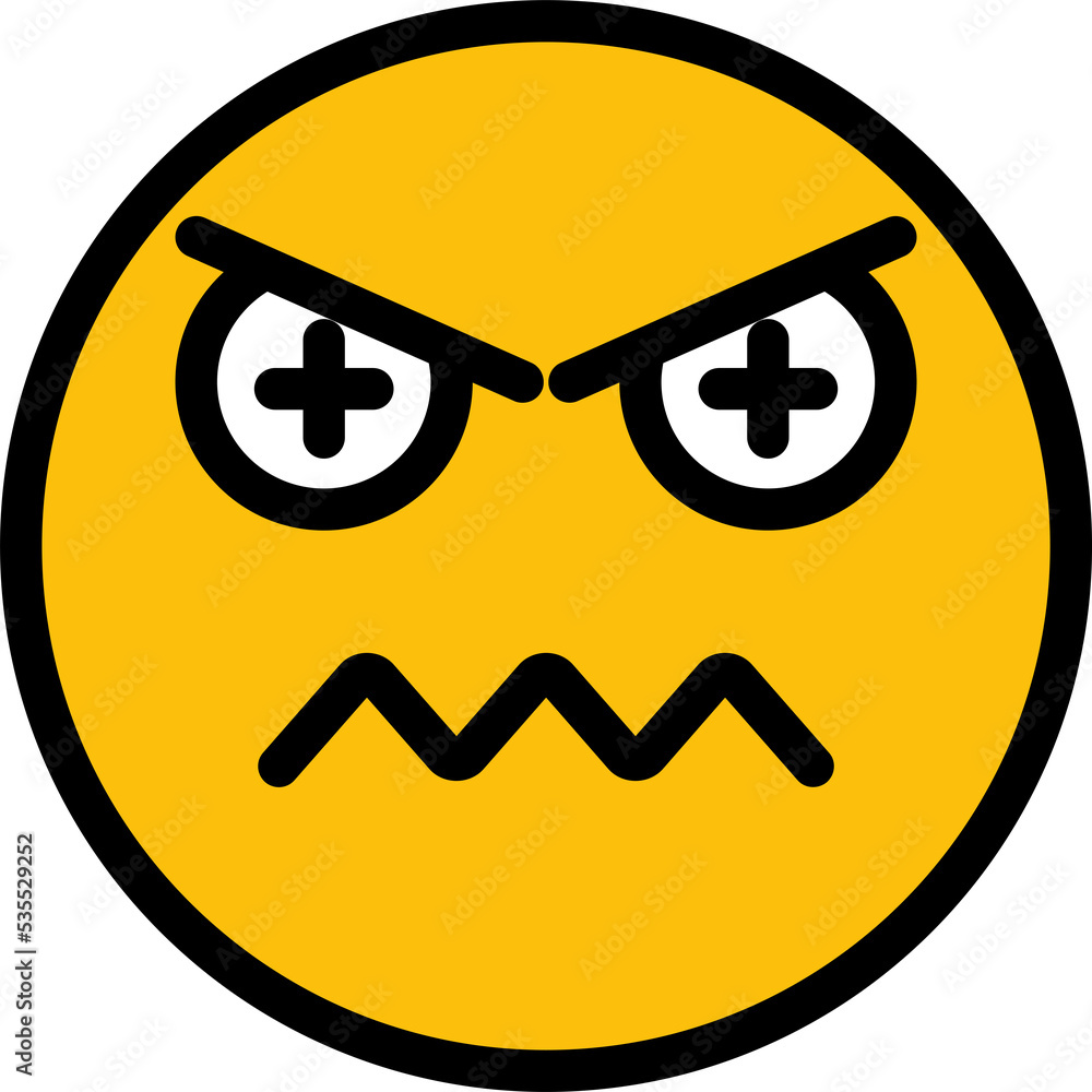 nervous and annoyed face emoji illustration nervous and annoyed face emoji illustration