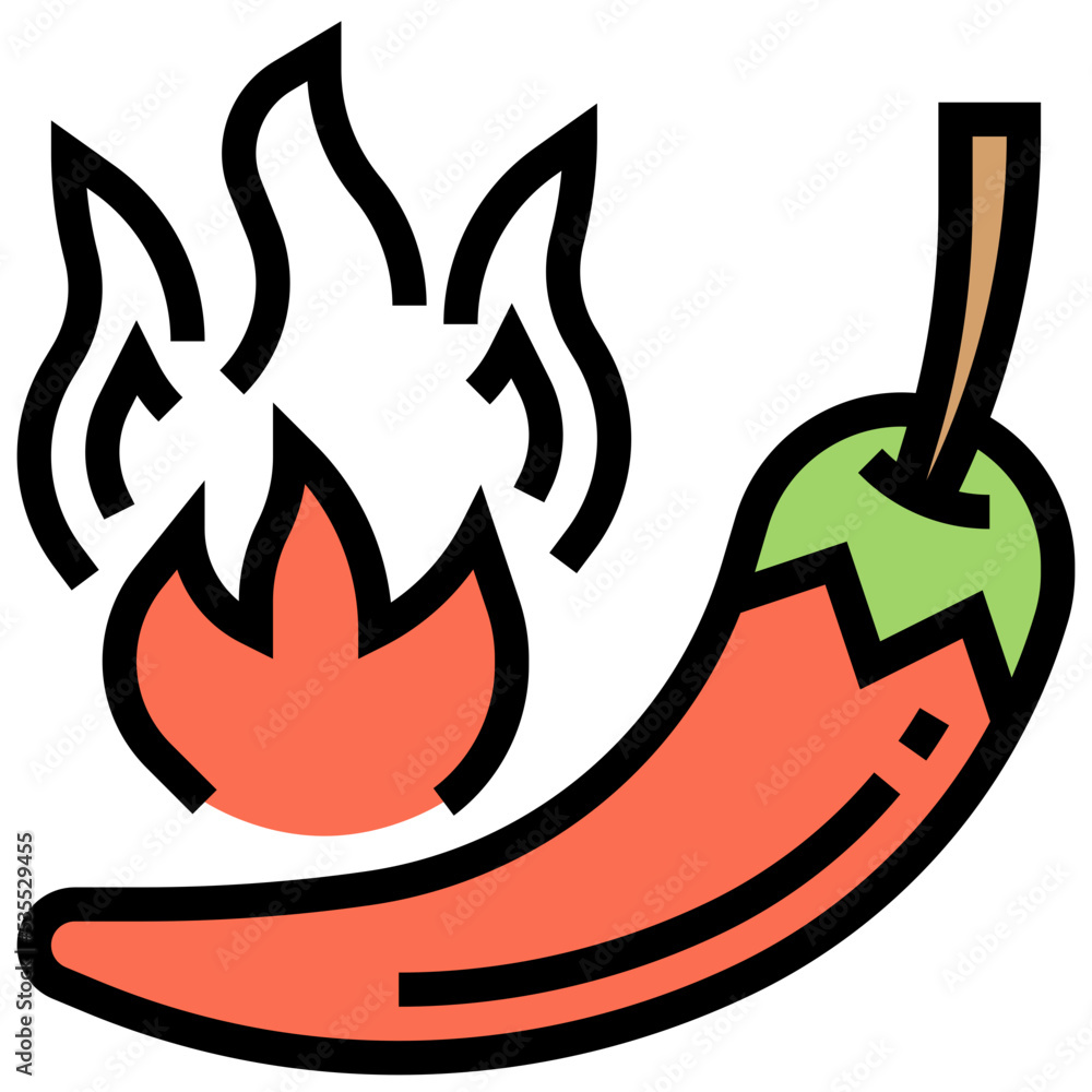 Fototapeta premium Chilli icon