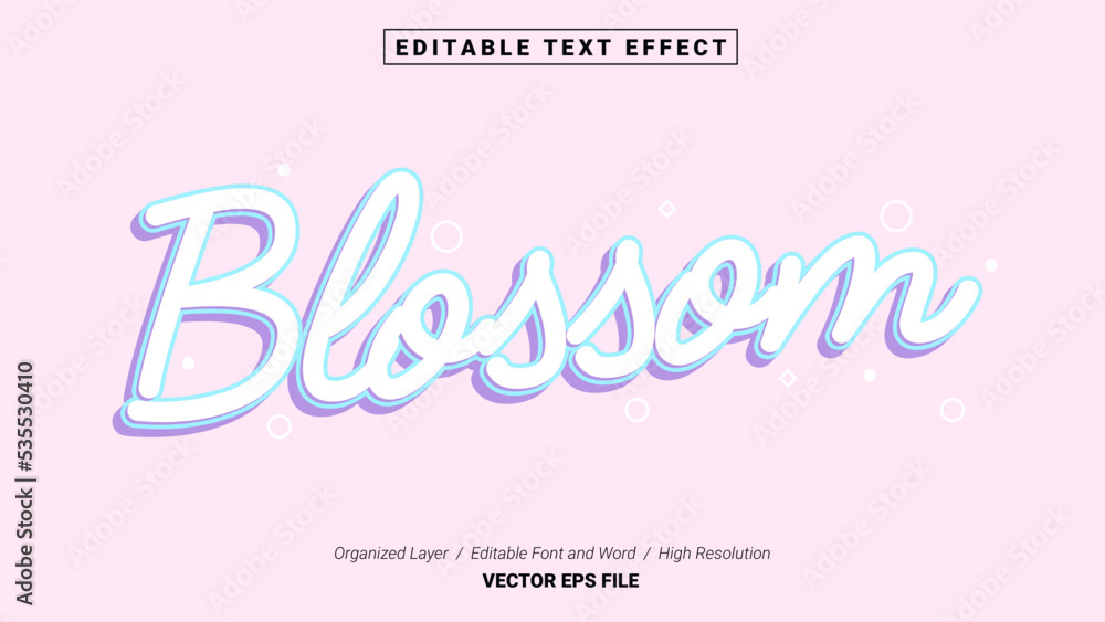 Editable Blossom Font Design. Alphabet Typography Template Text Effect. Lettering Vector Illustration for Product Brand and Business Logo.
Editable Blossom Font Design. Alphabet Typography Template Text Effect. Lettering Vector Illustration for Product Brand and Business Logo.