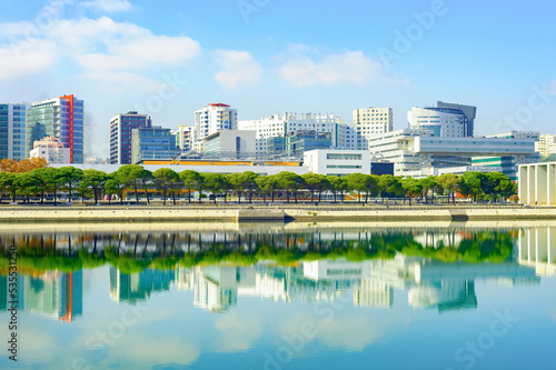Modern architecture river L...