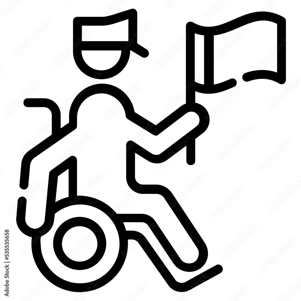 Check this outline icon of wheelchair Check this outline icon of wheelchair