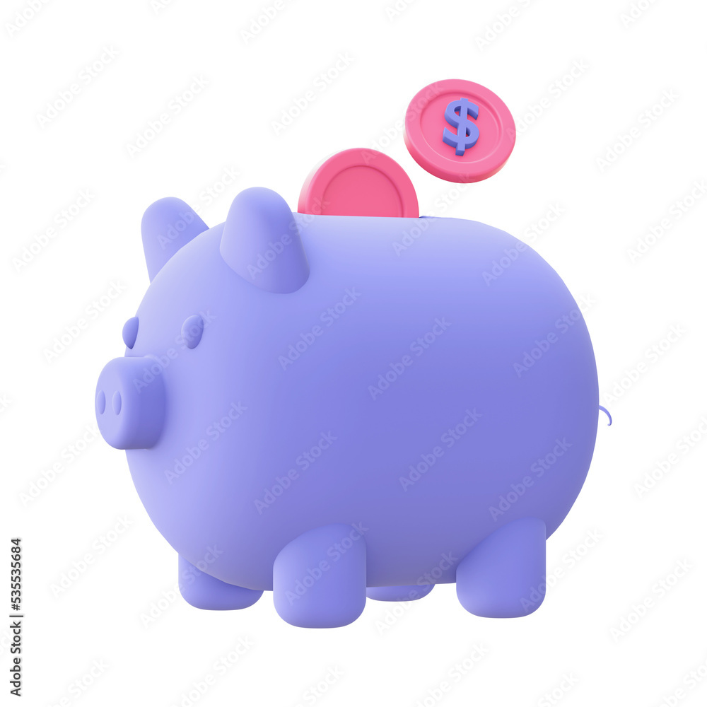 3d illustration icon of purple Saving Money for UI UX web mobile apps social media ads designs 3d illustration icon of purple Saving Money for UI UX web mobile apps social media ads designs