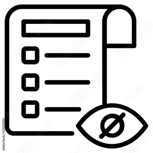 Modern line icon of eye test 