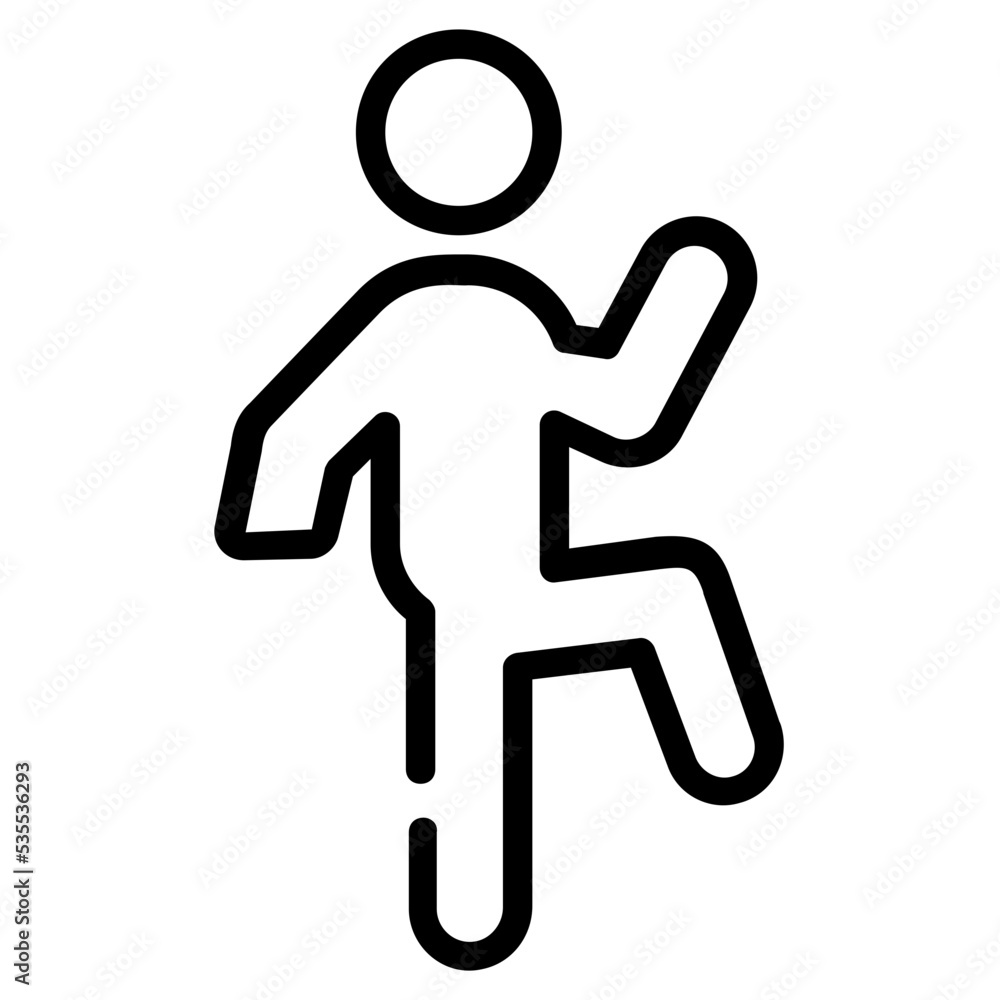 An outline icon of disable man An outline icon of disable man