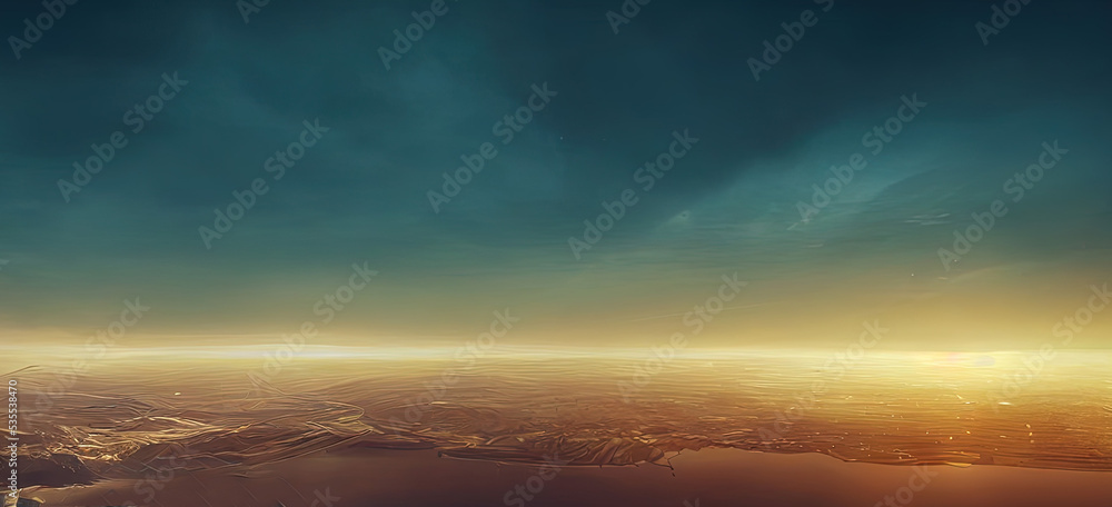 Banner Background Scifi Sky Theme Night City under Sky. Fantasy Backdrop Concept Art Realistic Illustration Video Game Background Digital Painting CG Artwork Scenery Artwork Serious Book Illustration
