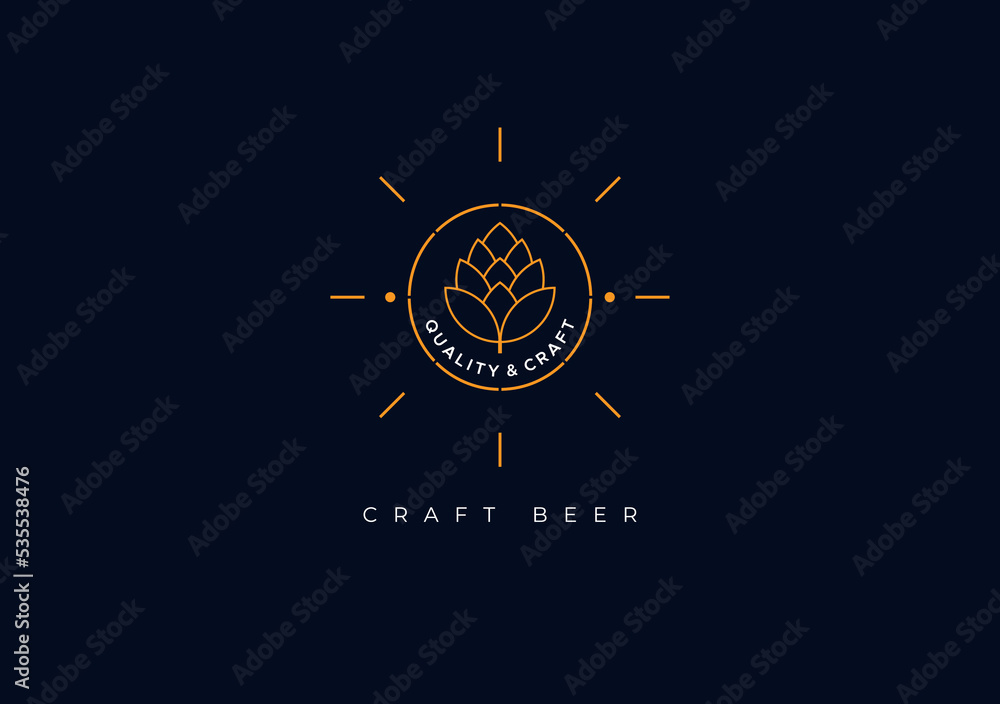 Fototapeta premium Craft Beer Logo