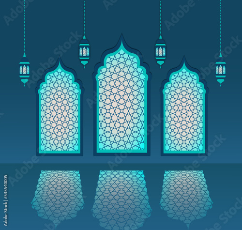 окно ветражное, oriental, window, night, arabic